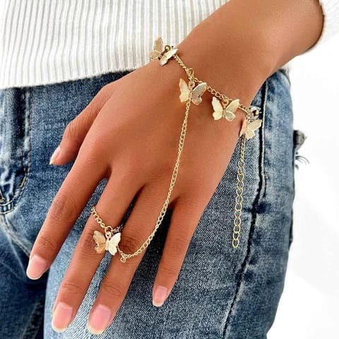 Golden Butterfly Bracelet