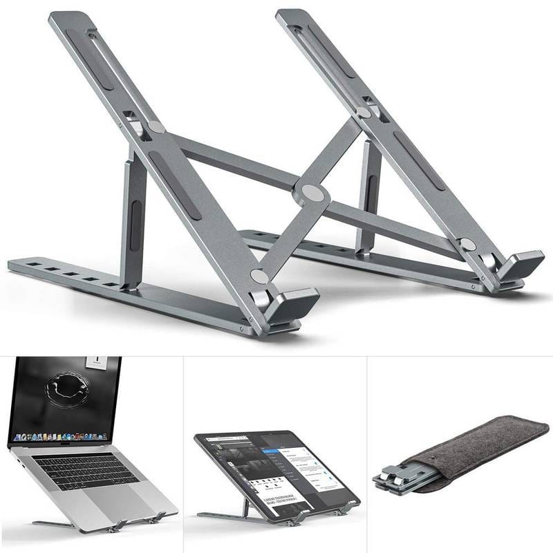 Adjustable Ventilated Laptop Holder &amp; Foldable Portable Laptop Stand