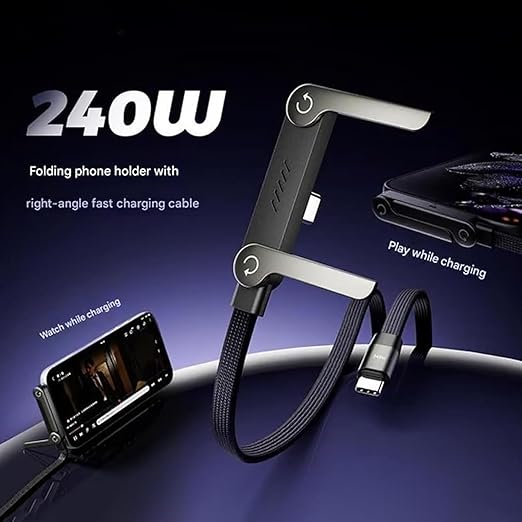 240W 2-in-1 Data Cable With Stand