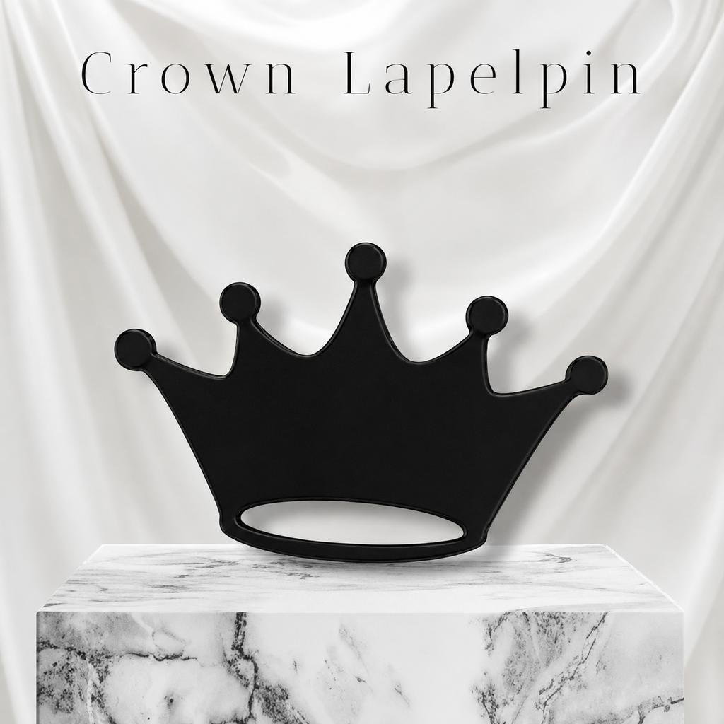 Crown Lapel Pin Stylish Punk Badge