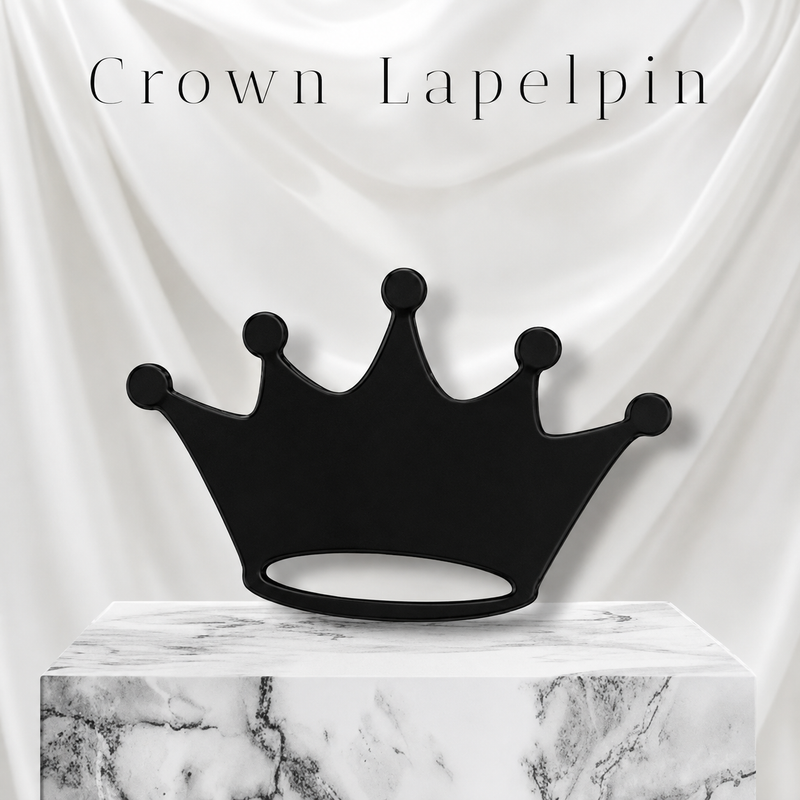 Crown Lapel Pin Stylish Punk Badge