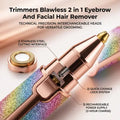 Flawless 2 In 1 Eyebrow And Facial Hair Remover For Smooth Skin And Daily Grooming