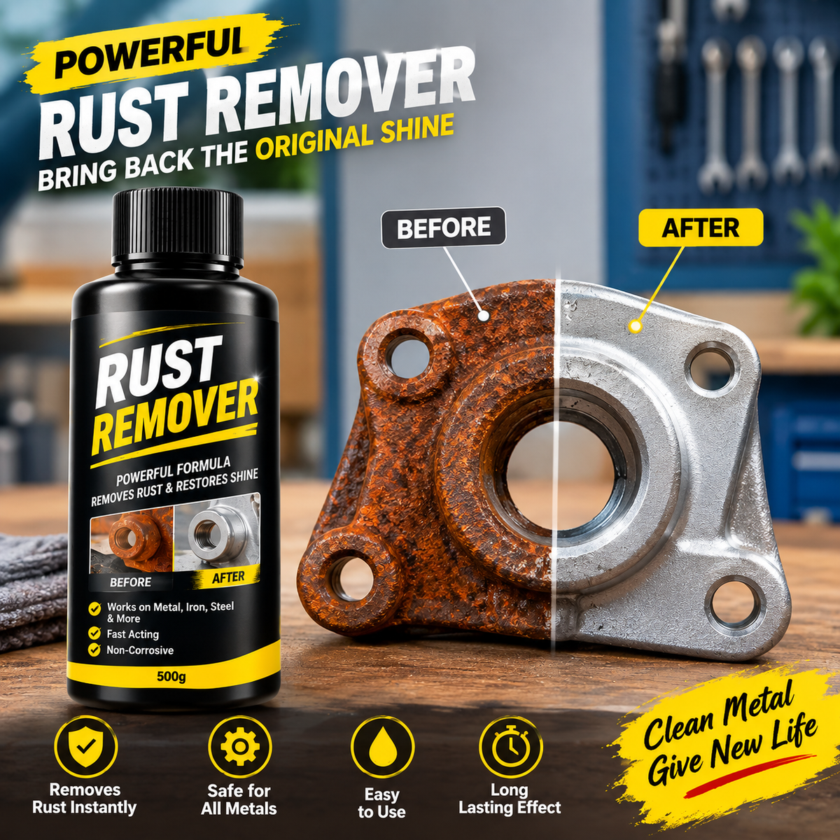 Three Guys Anti-Rust Lubricant Spray – Penetrating Oil Rust Remover And Multi-Purpose